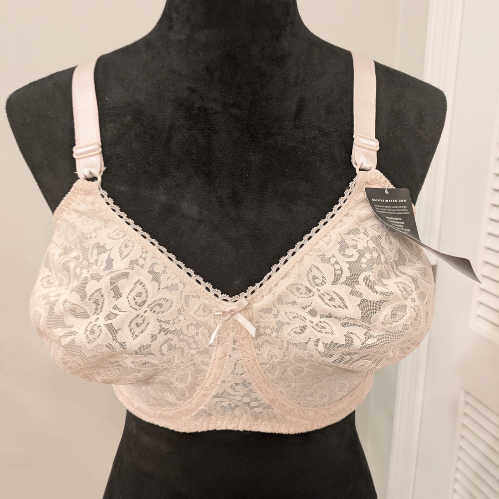 Bali Lace Bra in Soft Pink Size 42 C